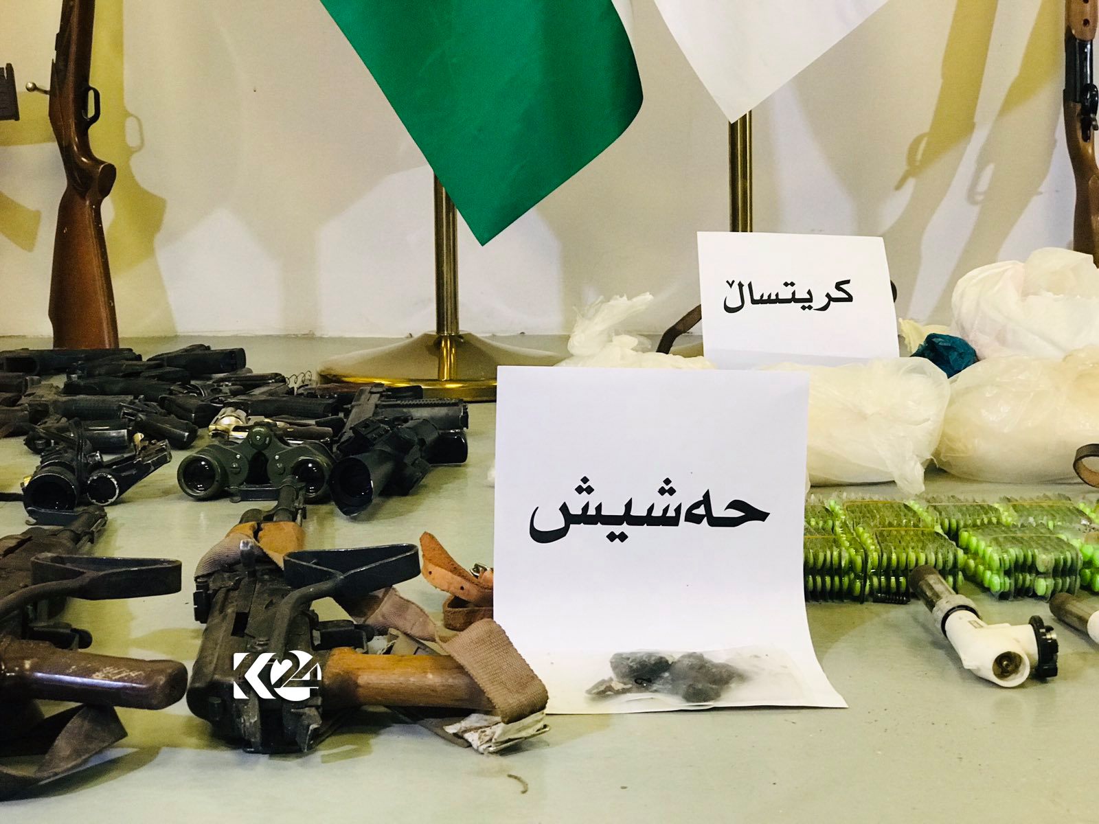 Li Hewlêrê 120 perçe çekan hate desteserkirin